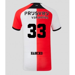 Billiga Feyenoord David Hancko #33 Hemmatröja 2024-25 Kortärmad